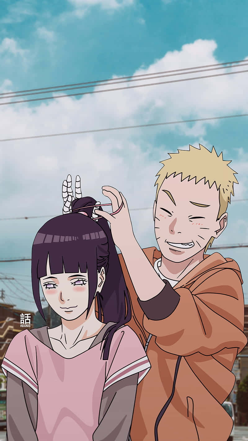 ナルトとヒナタのかわいい髪の毛 壁紙