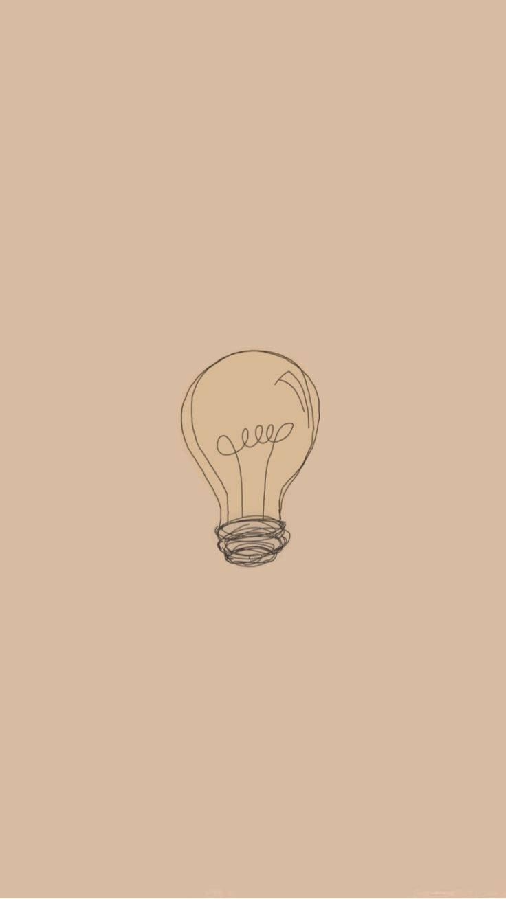 ニュートラルなiPhone電球アート
