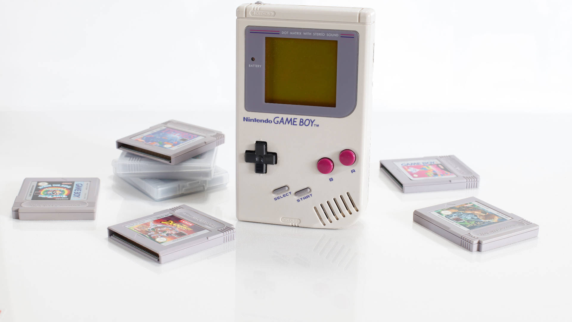 ニンテンドーゲームボーイとカートリッジ 壁紙