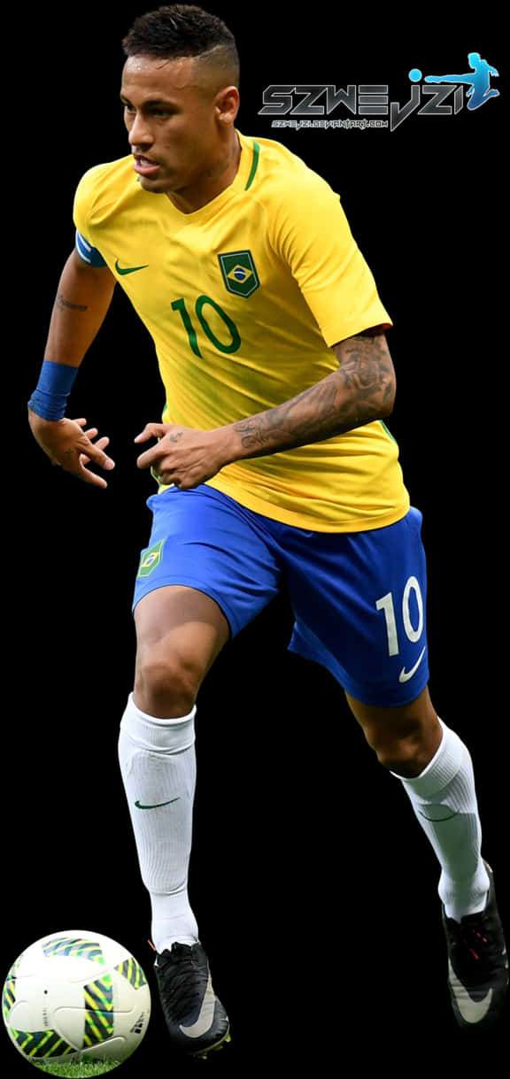 ネイマール ブラジル代表 背番号10 ドリブル 壁紙