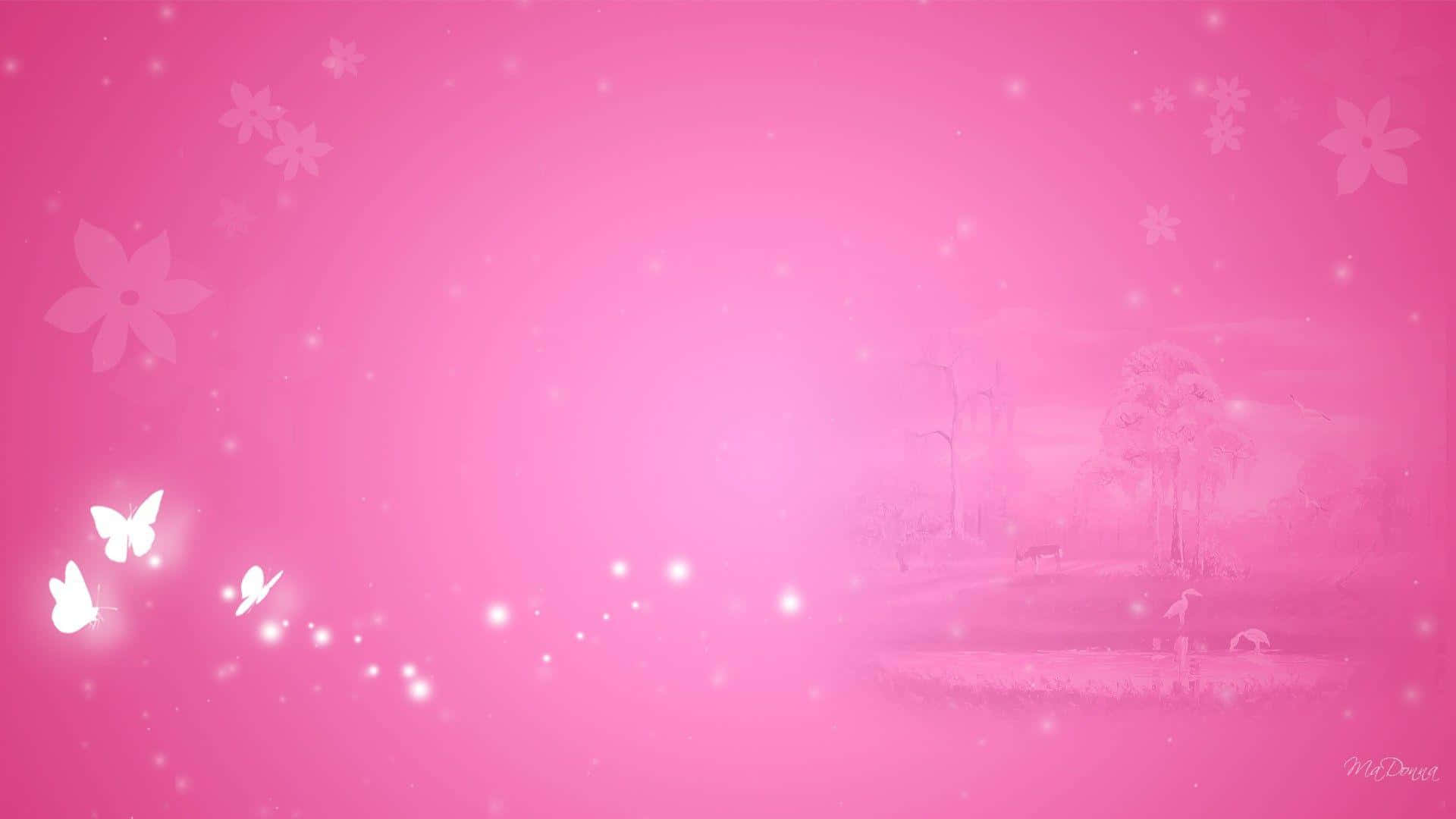 「ハッピーでスイートなピンクの背景」 壁紙