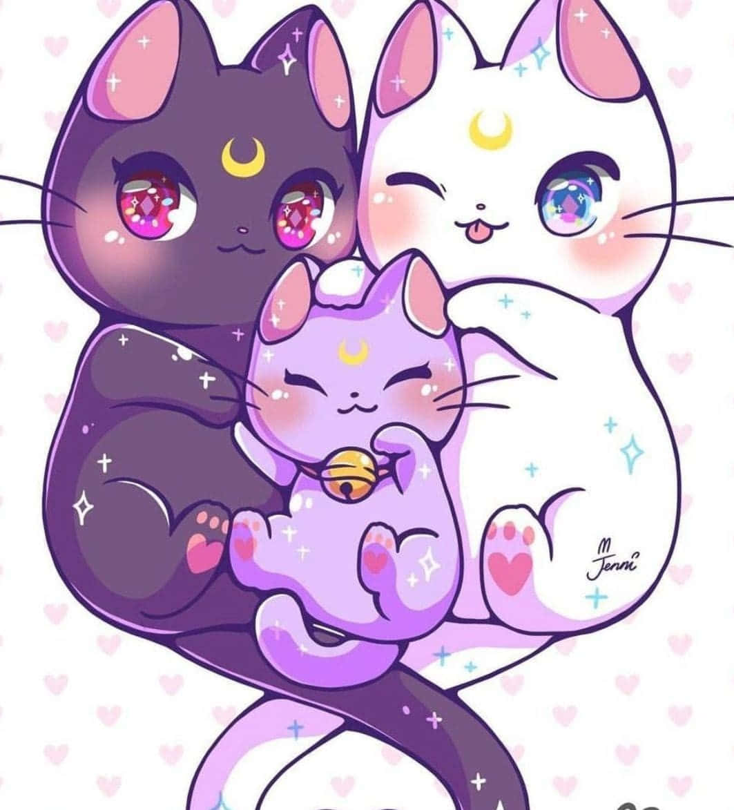 ハッピーアニメキャット 壁紙