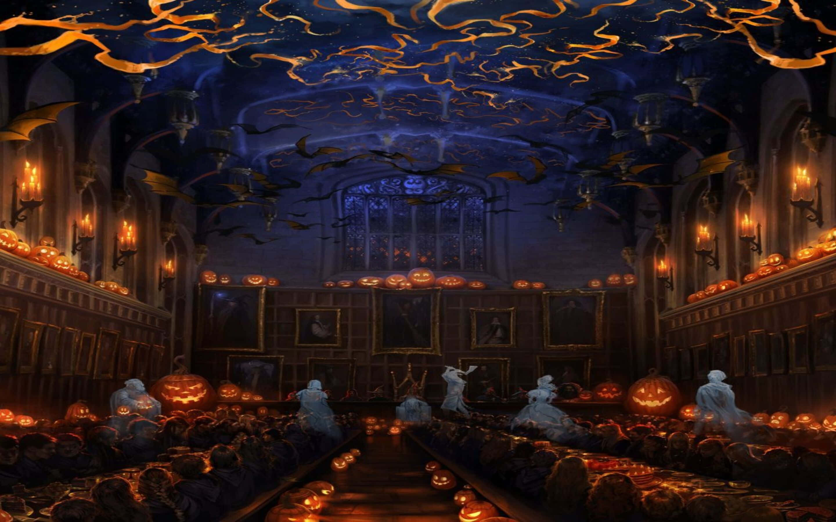 ハリーポッター ハロウィン ゴーストと共に 壁紙