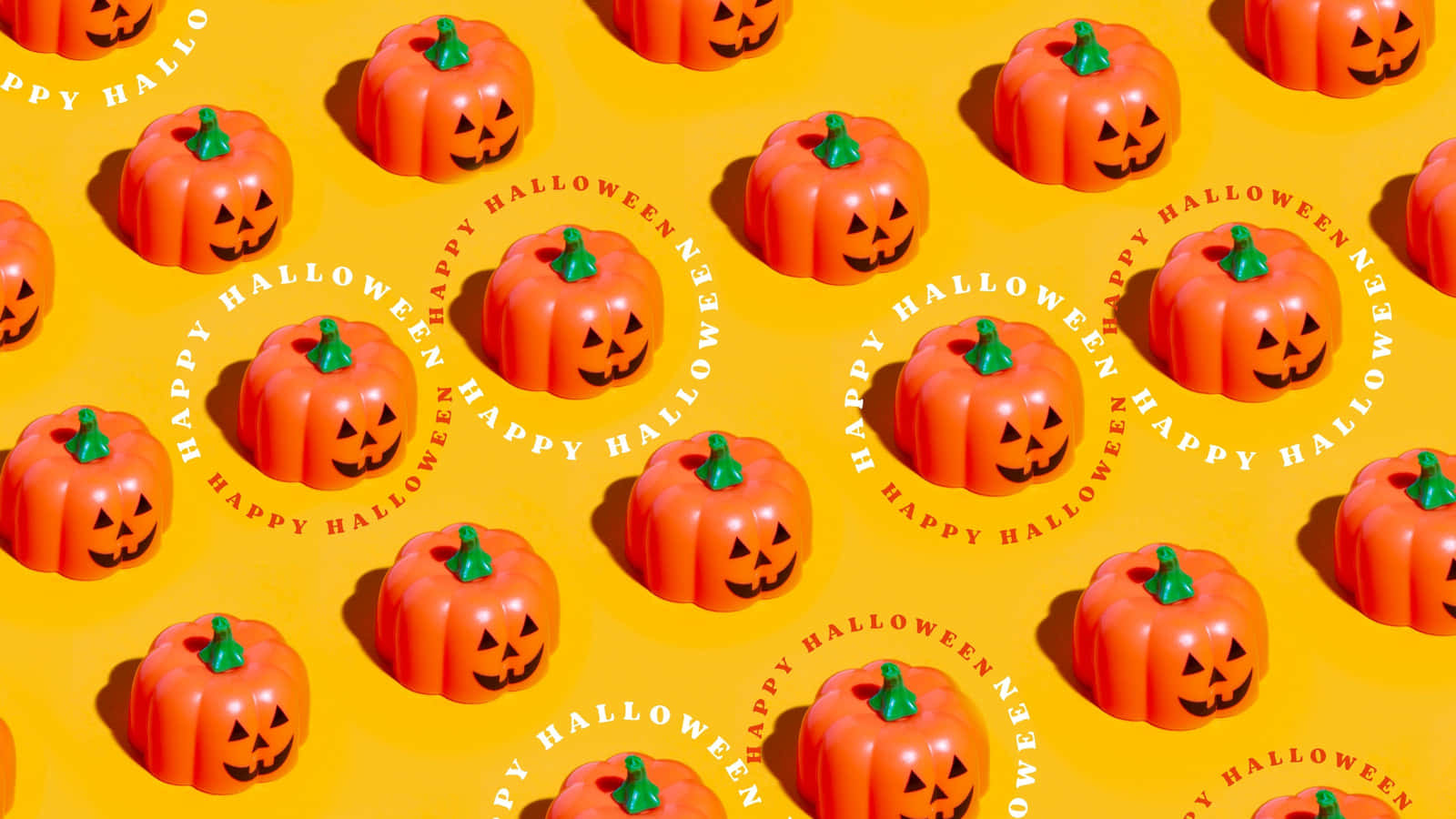 ハロウィンかぼちゃの背景 ハッピーグリーティング 壁紙