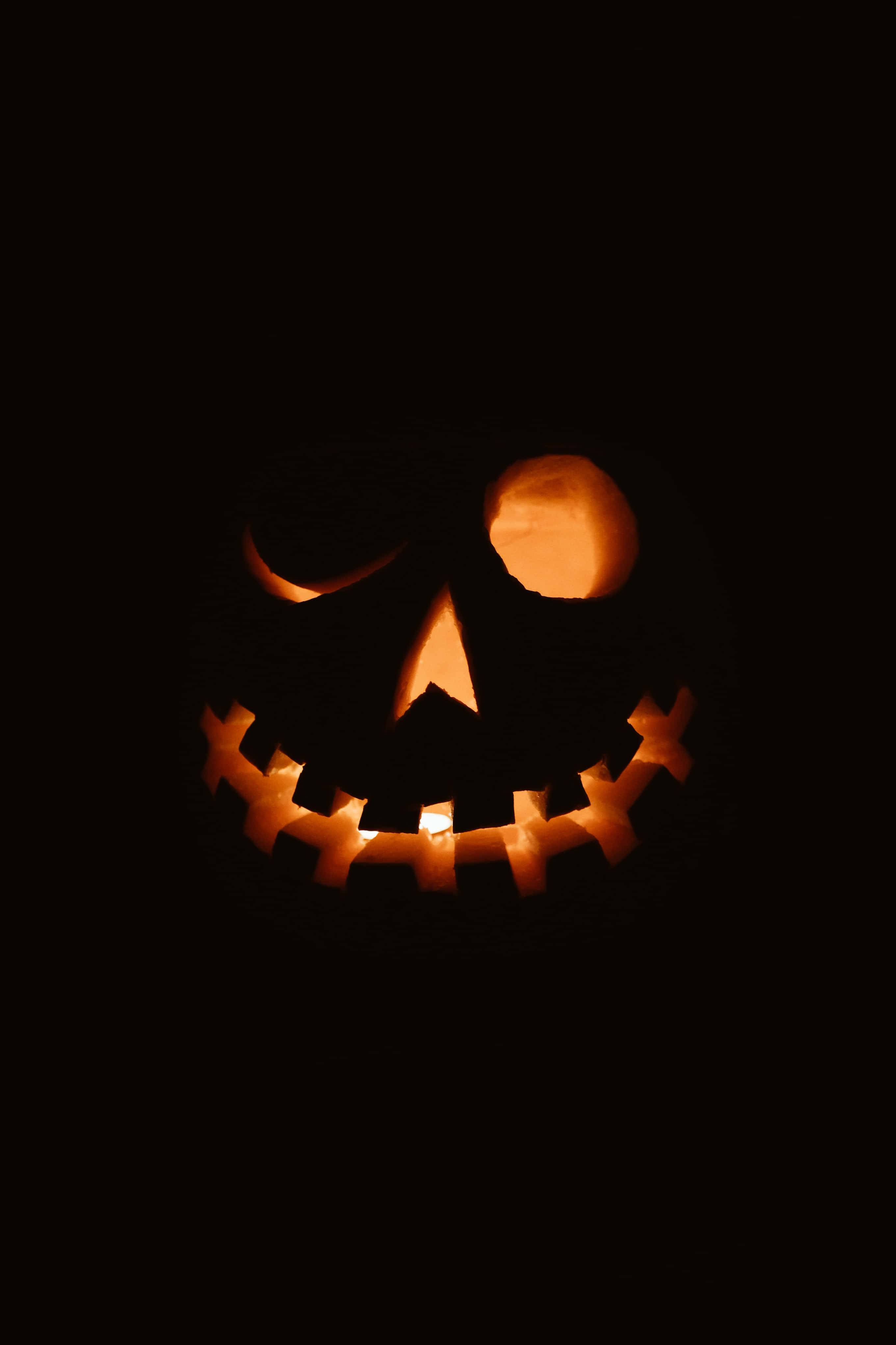 ハロウィンかぼちゃの背景 盲目の目 壁紙