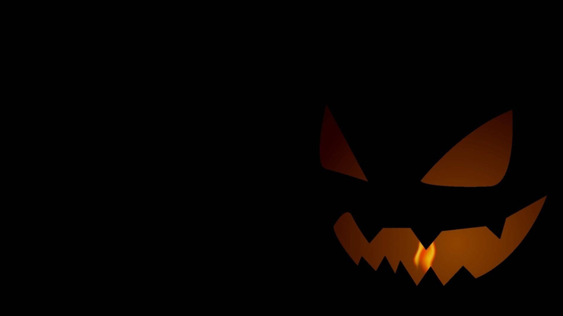 ハロウィンの光るカボチャ 壁紙