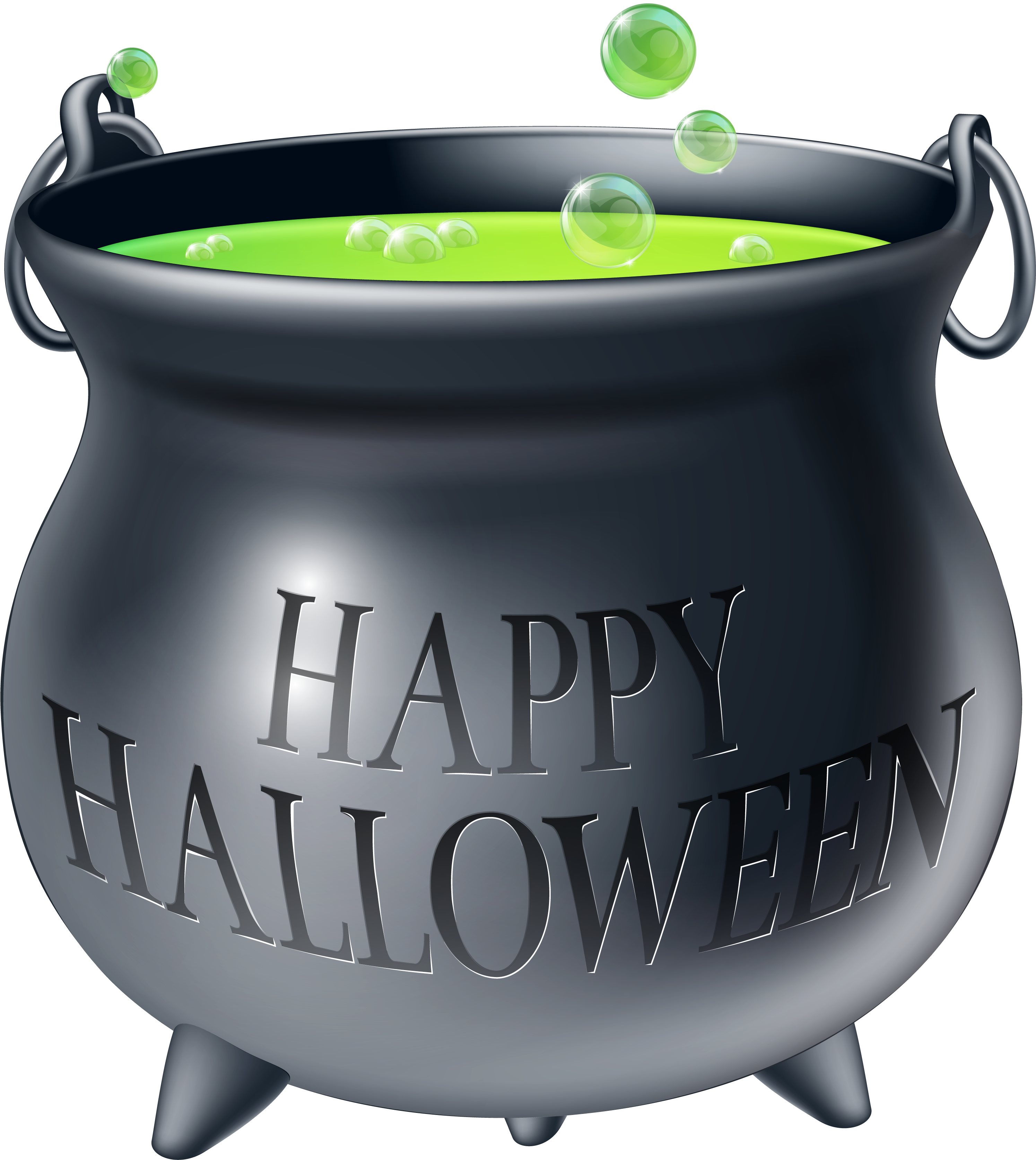ハロウィンの大釜 グリーンの魔法の薬が泡立つ 壁紙