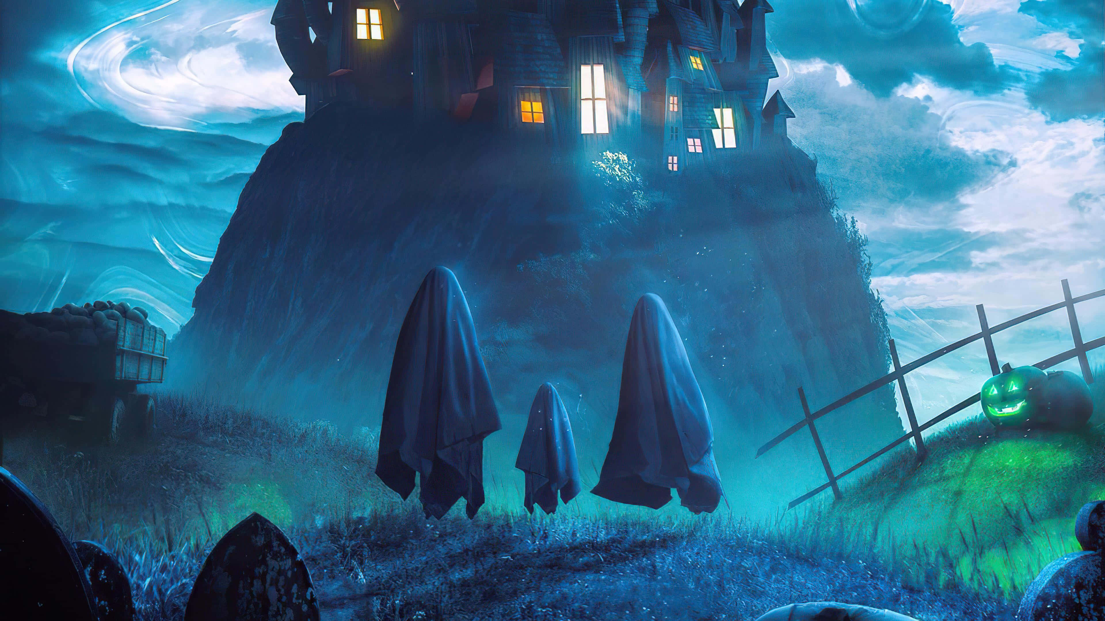 ハロウィンの背景 壁紙