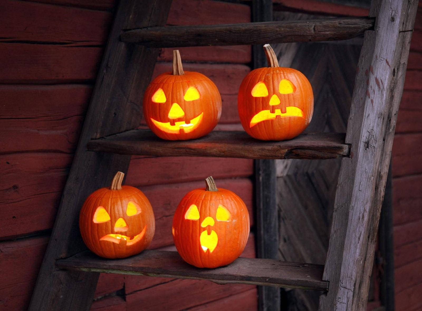 ハロウィンを楽しく愉快なカボチャで祝おう 壁紙
