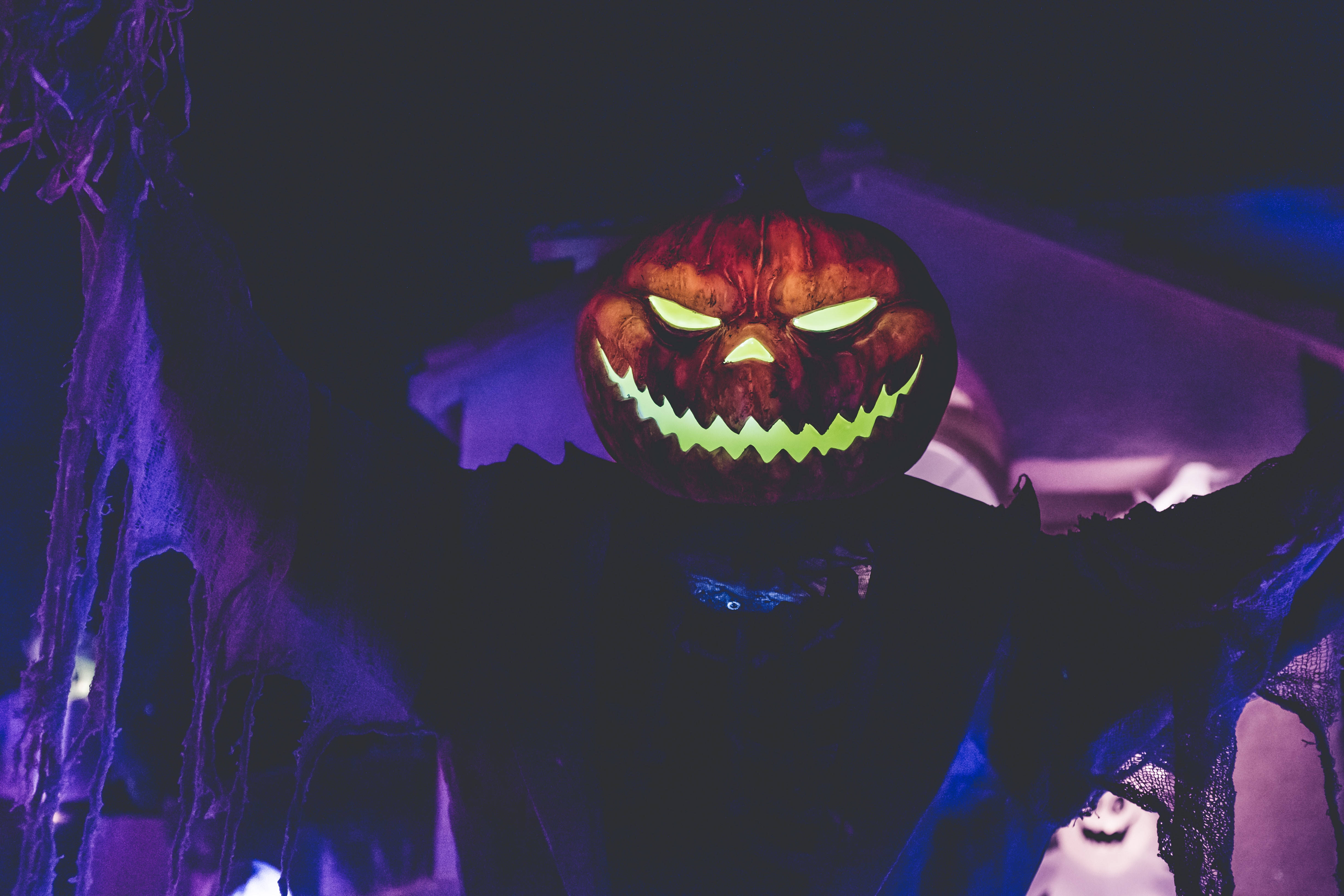 ハロウィン用のハッピーパンプキンヘッド 壁紙