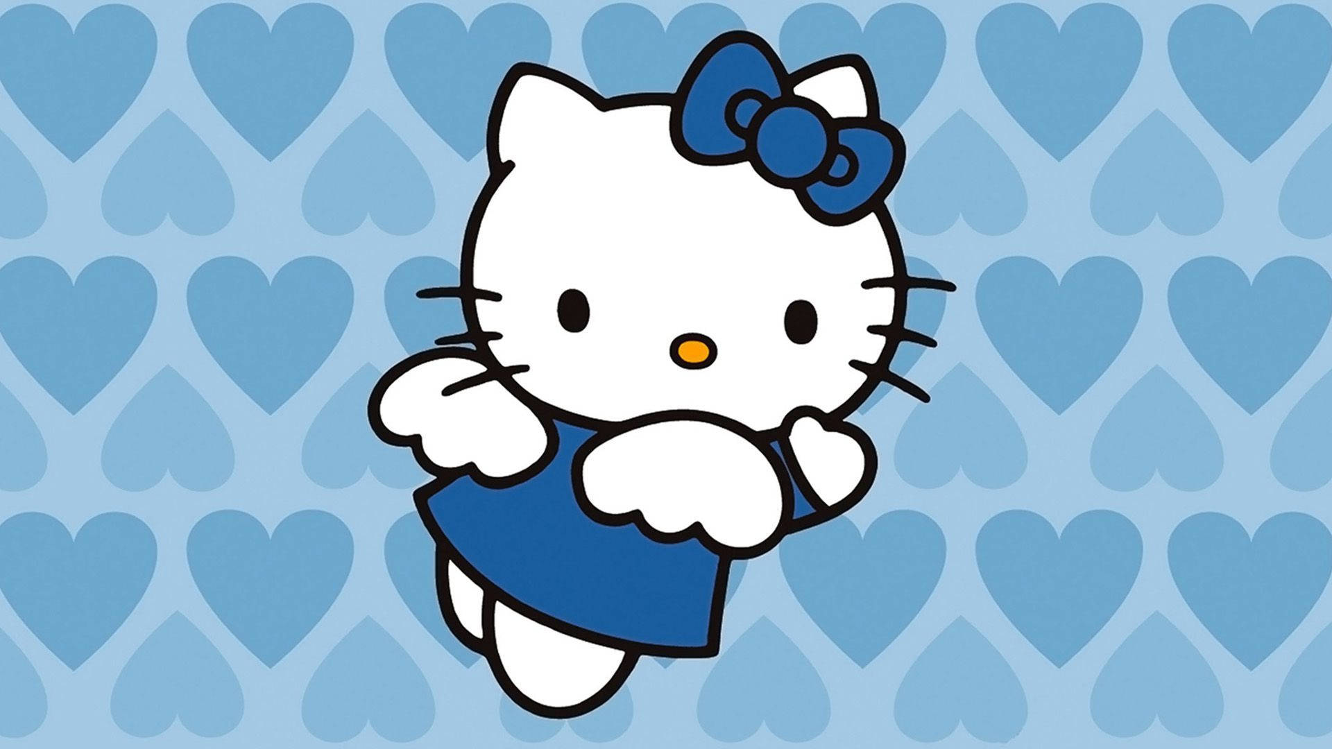 ハローキティ エンジェル ブルー 壁紙