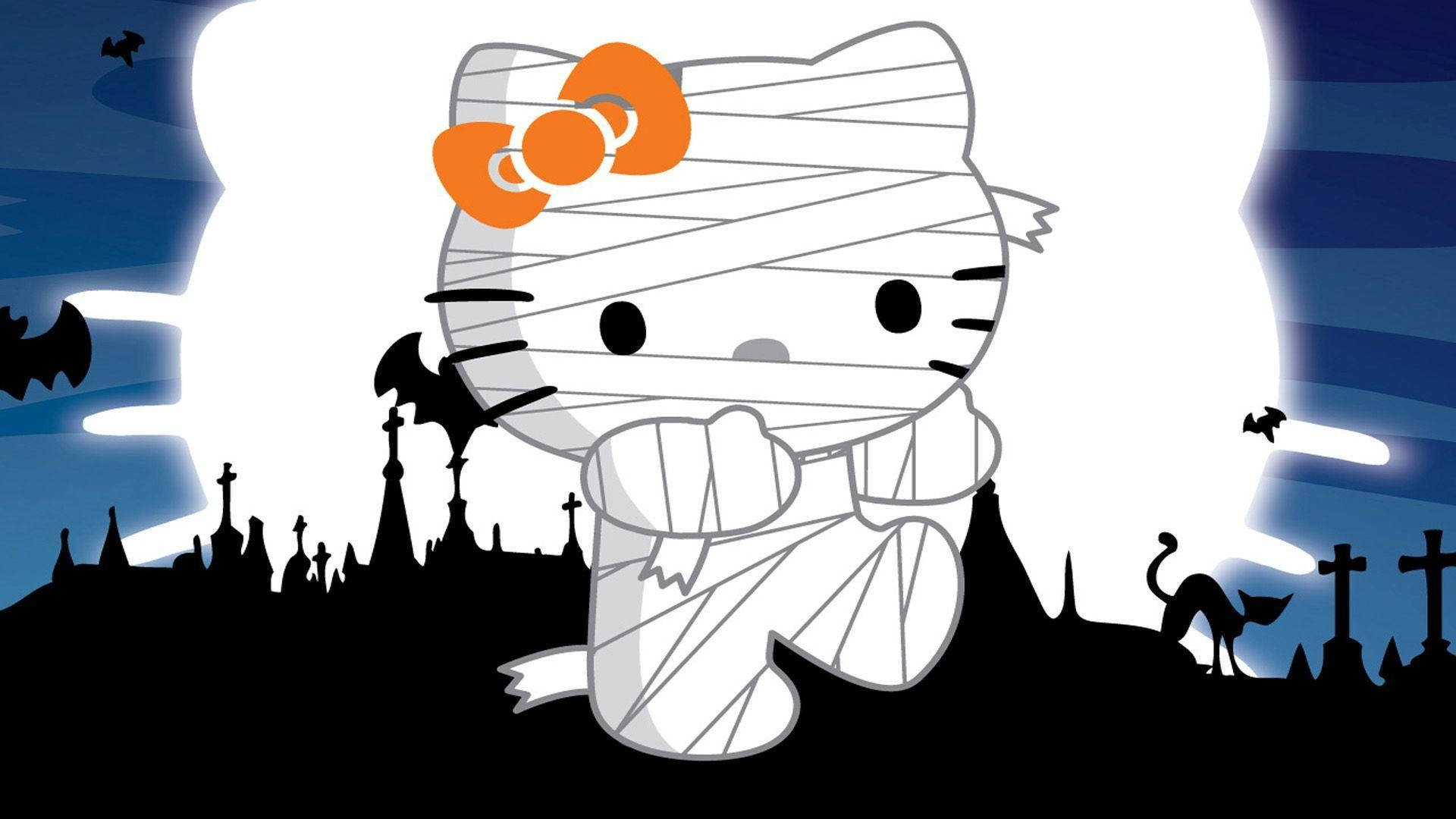 ハローキティ ハロウィン かわいいミイラ 壁紙