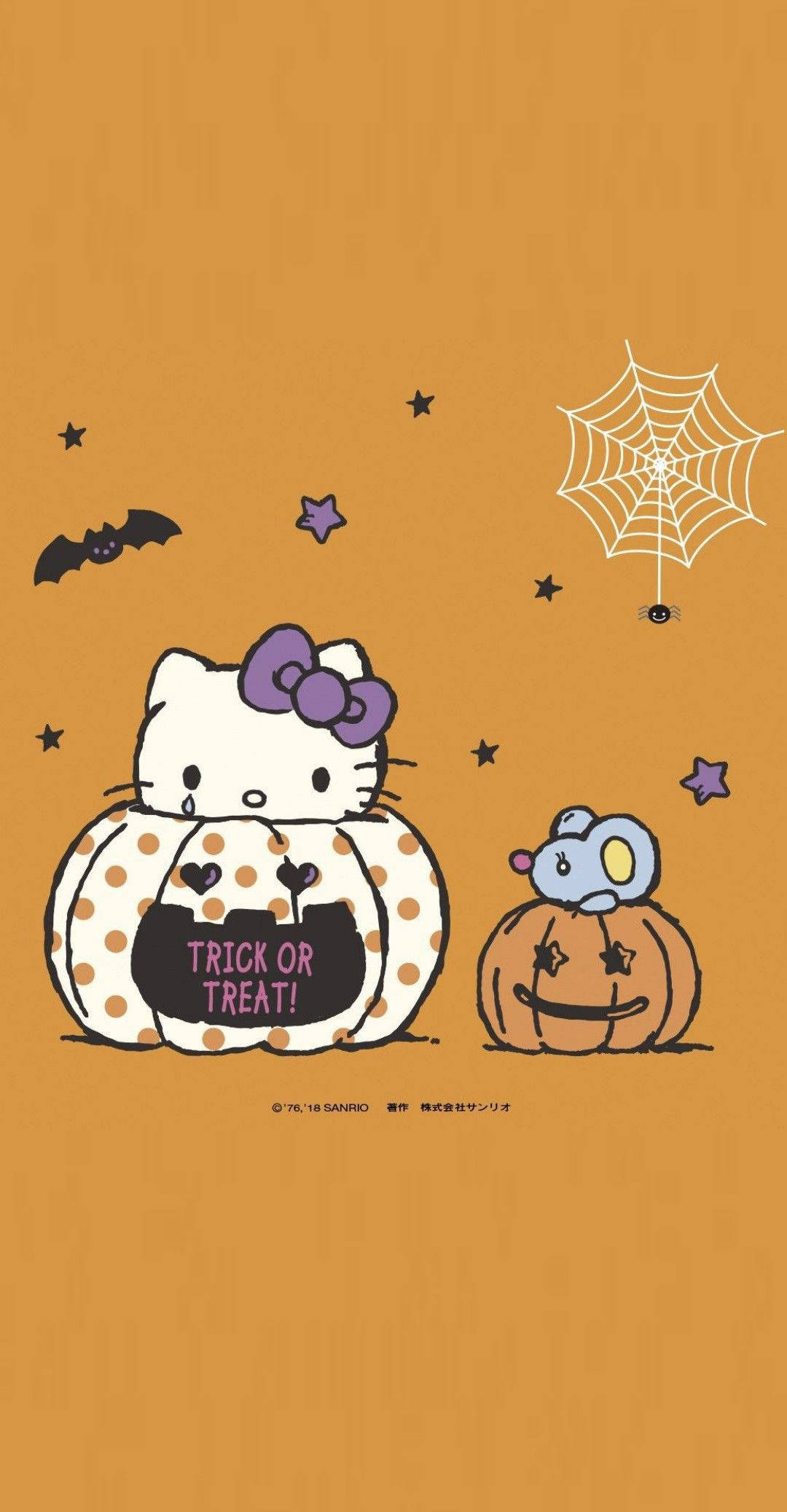 ハローキティ ハロウィン かわいいアート 壁紙