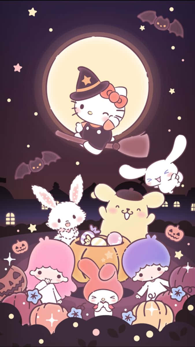 ハローキティ 魔女 ハロウィン サンリオ プロフィール画像 壁紙
