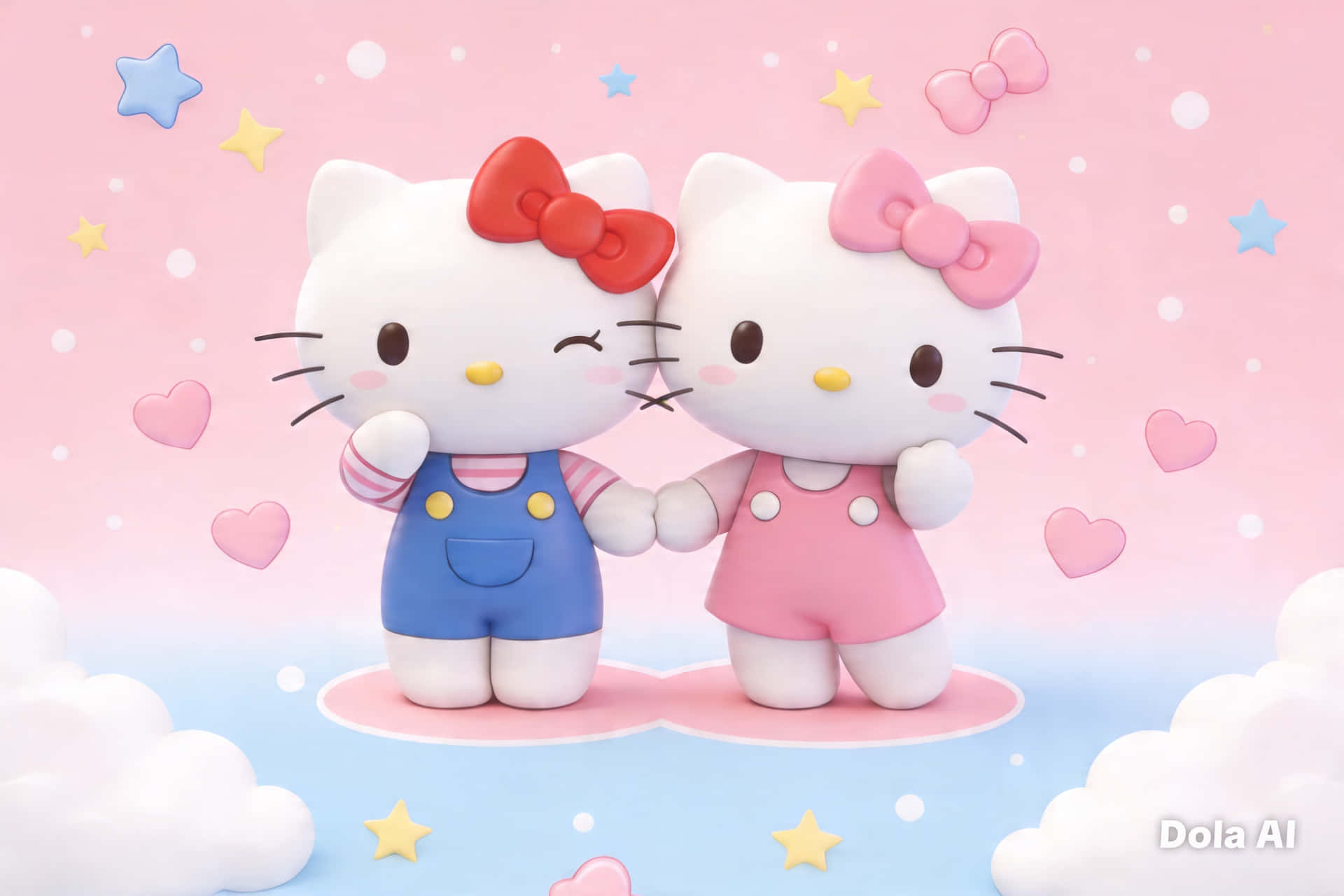 ハローキティ、サンリオ、かわいい、キュート、かわいい美学、キュートな美学のキャラクター、かわいい猫、サンリオ美学、コンピューター — かわいい アート GIF 壁紙
