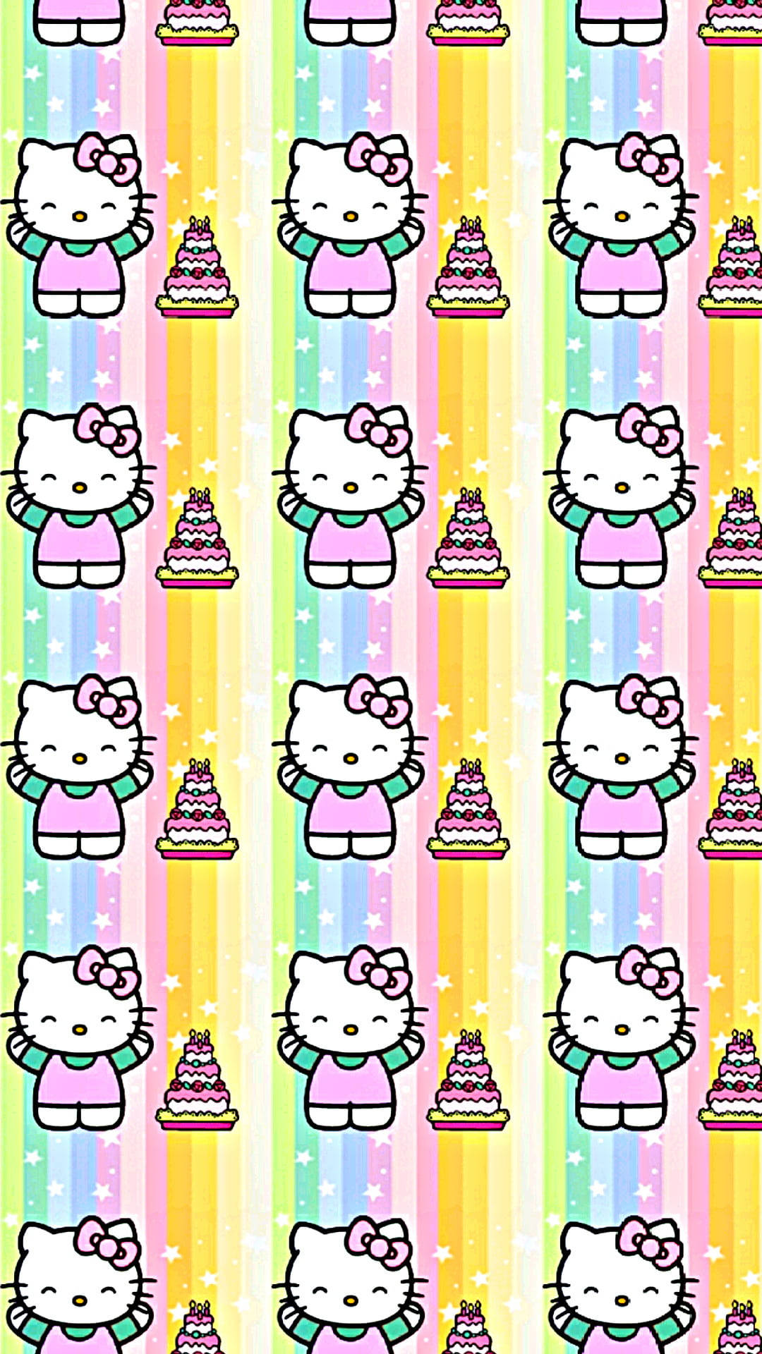 ハローキティのかわいいパステルカラー