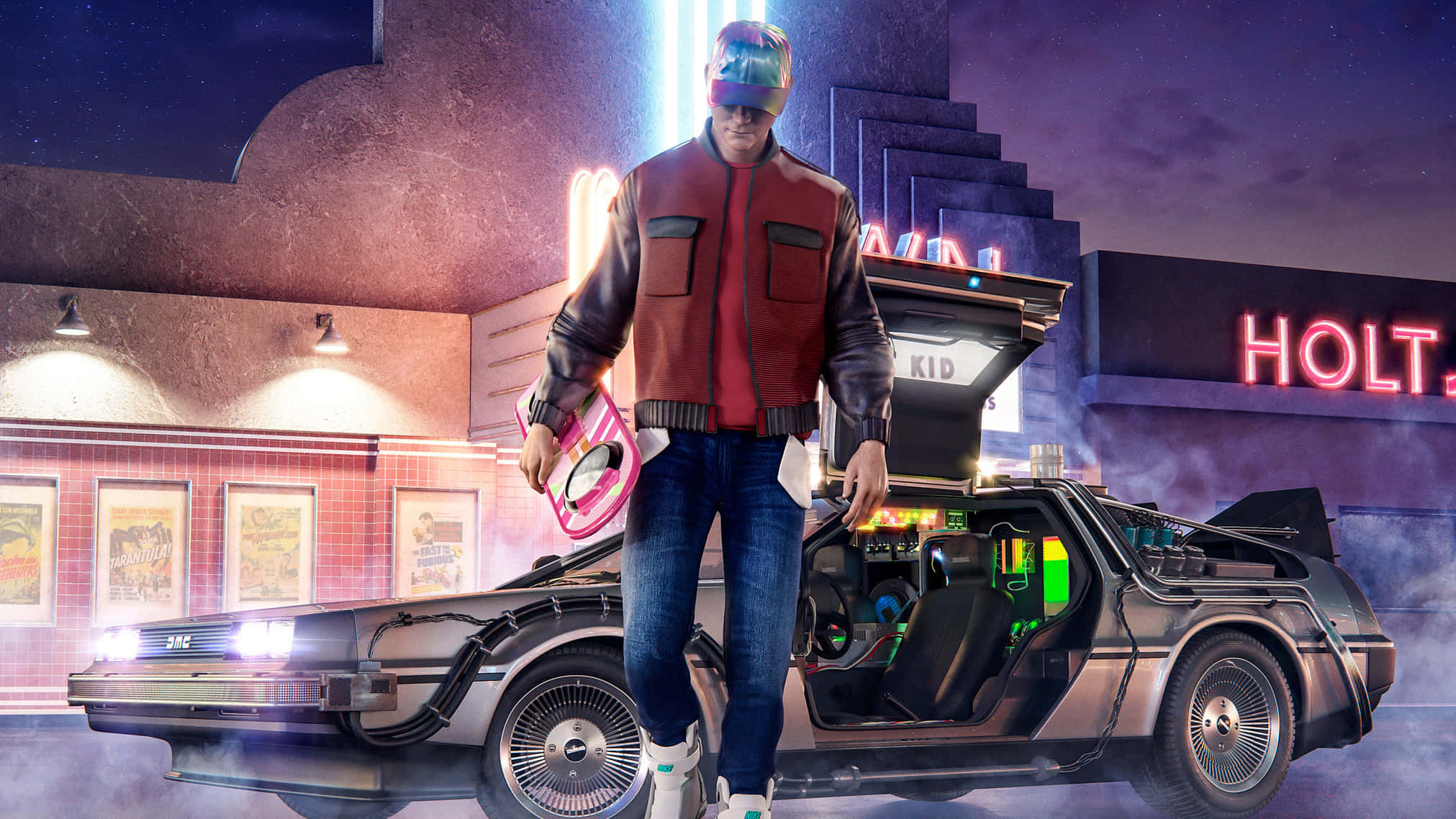 バック・トゥ・ザ・フューチャーのカーゲームスクリーンショット 壁紙
