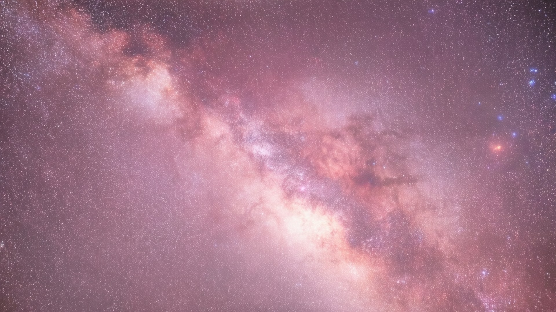 パステルピンクの銀河星雲 壁紙
