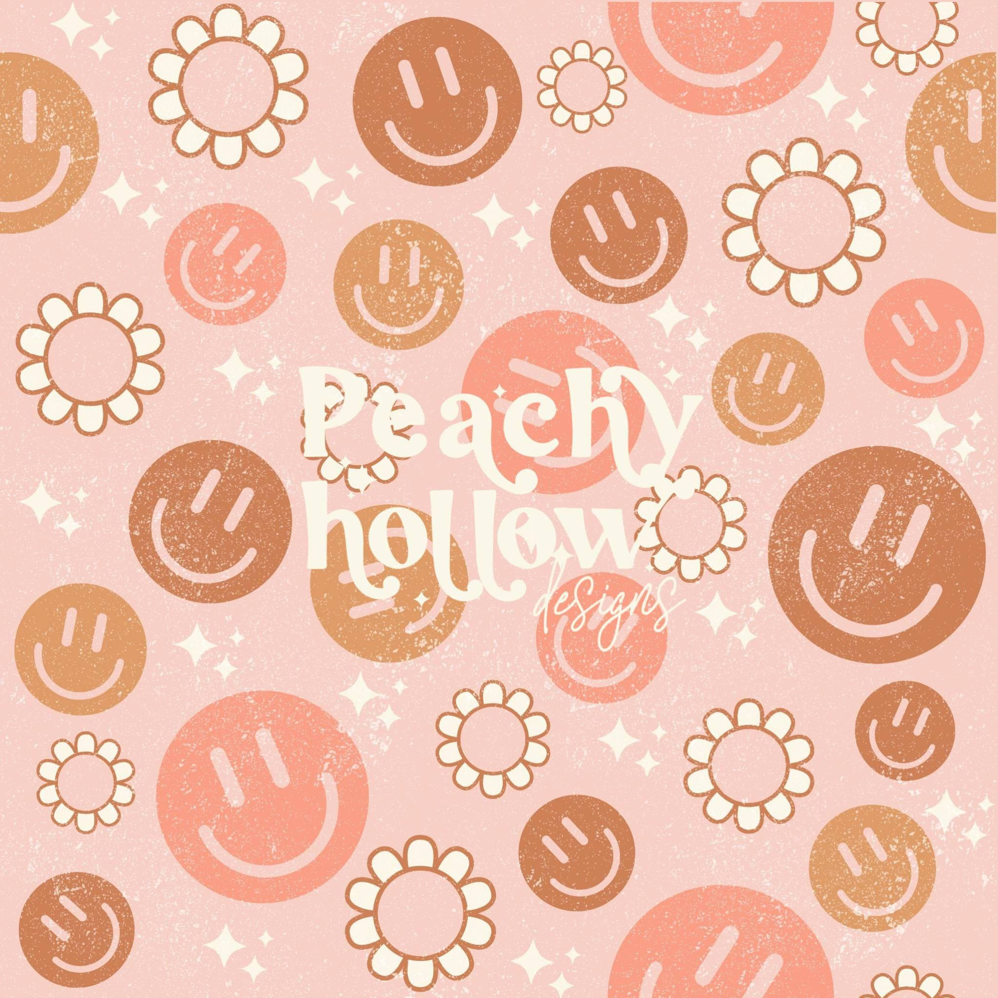 パステルピーチホロープレッピーPFP 壁紙