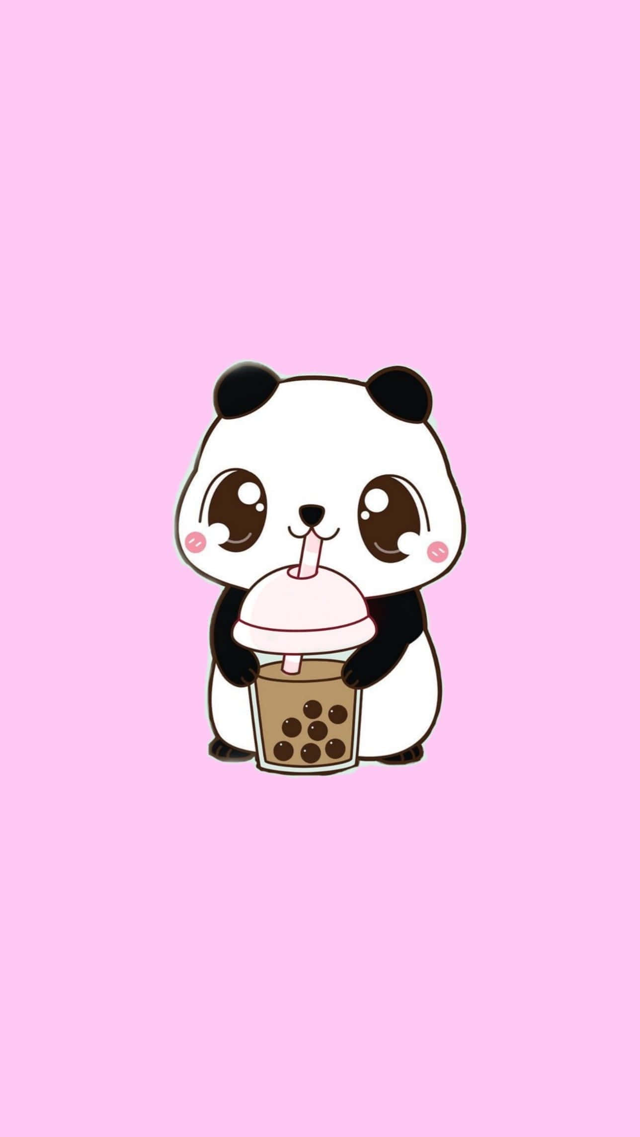 パンダのコーヒーカップ ガーリー 壁紙