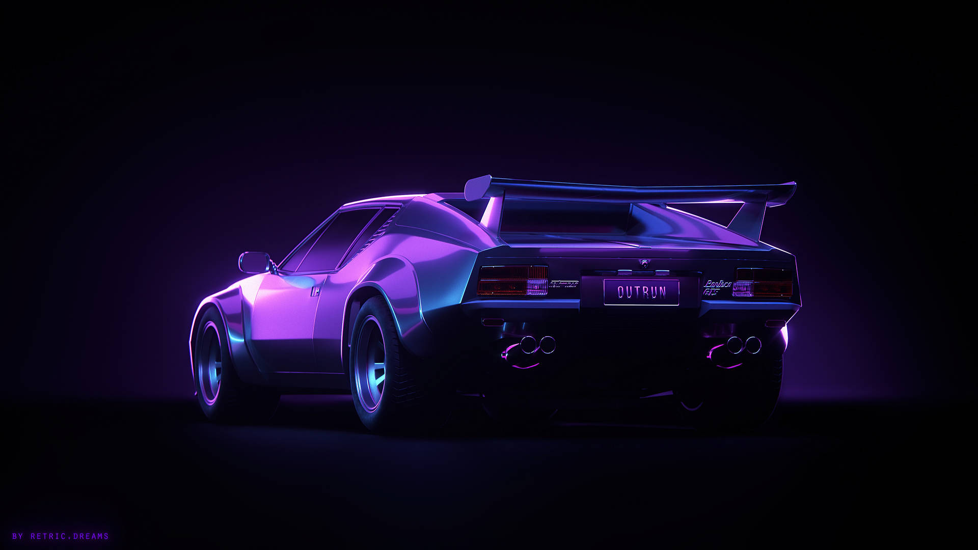 パープルポンティアック エステティック 4K カー — かっこいい車 GIF 壁紙