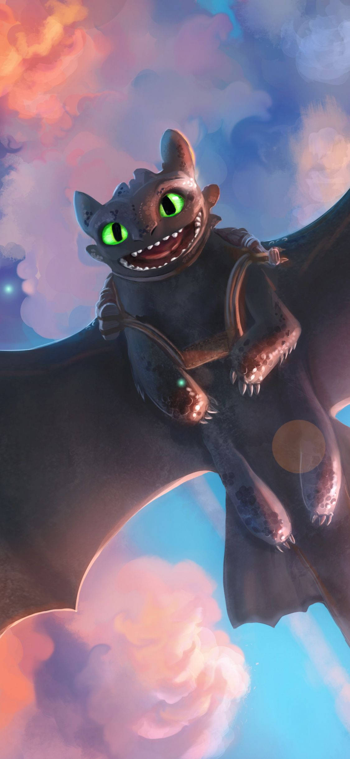 『ヒックとドラゴン』笑顔のトゥースレス 壁紙