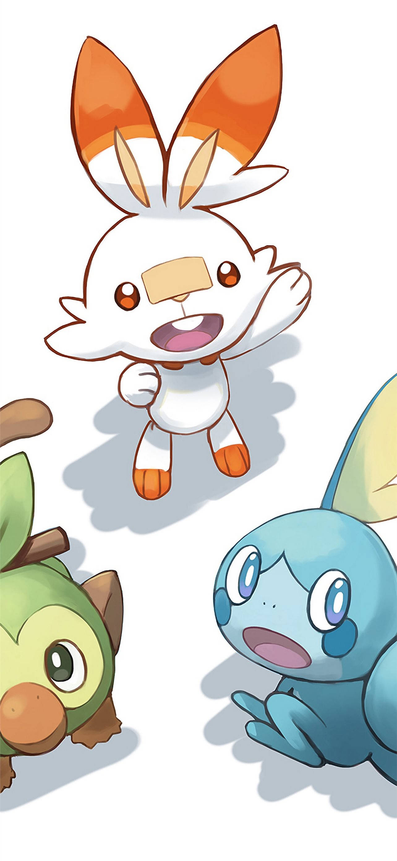 ヒバニーとガラル地方の最初のポケモンたち 壁紙