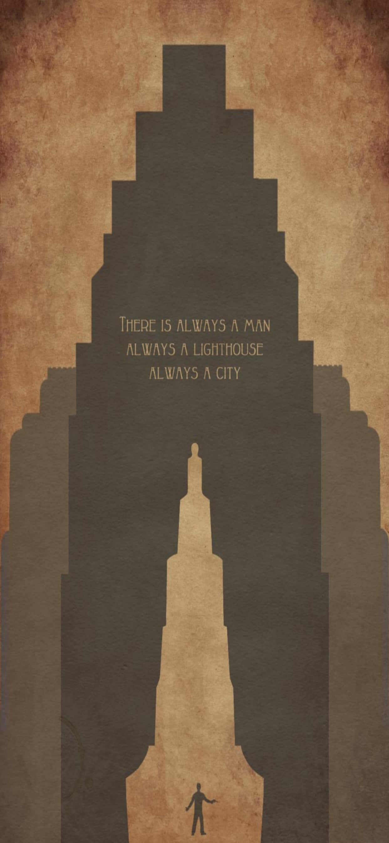 ビルシルエット iPhone Xs Max Bioshock Infinite背景 壁紙