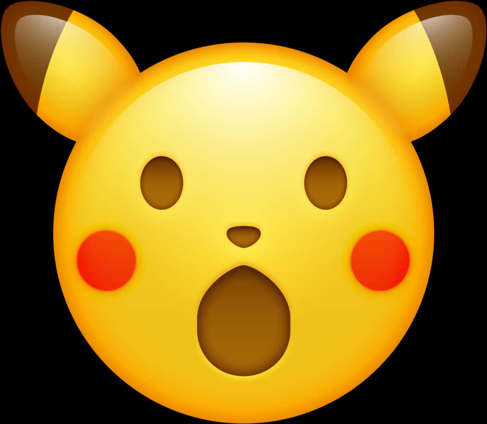 ピカチュウ 驚きの絵文字 壁紙