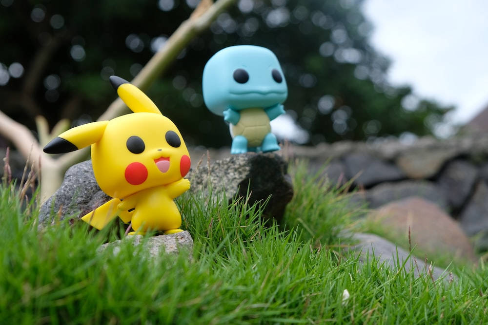 ピカチュウ3Dとゼニガメ 壁紙