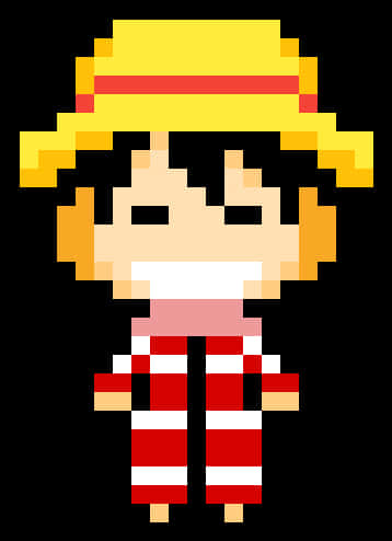 ピクセルアートのワンピースキャラクター 壁紙