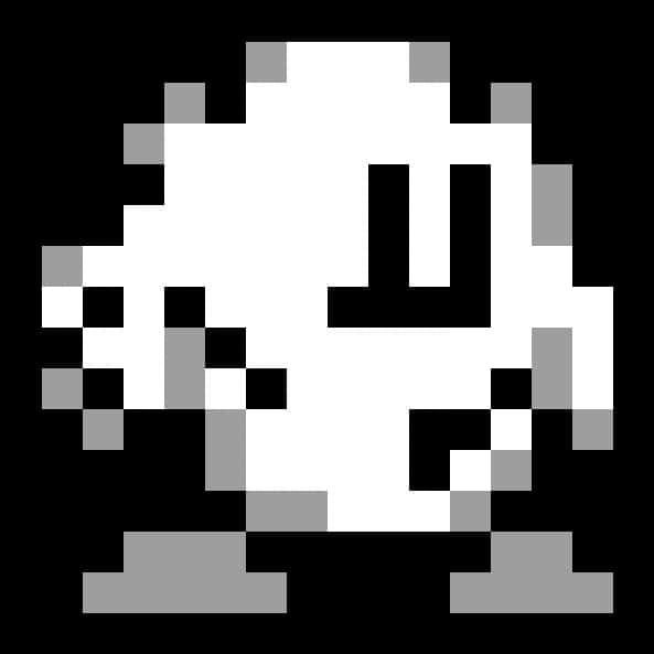 ピクセル化されたカービィのキャラクター 壁紙