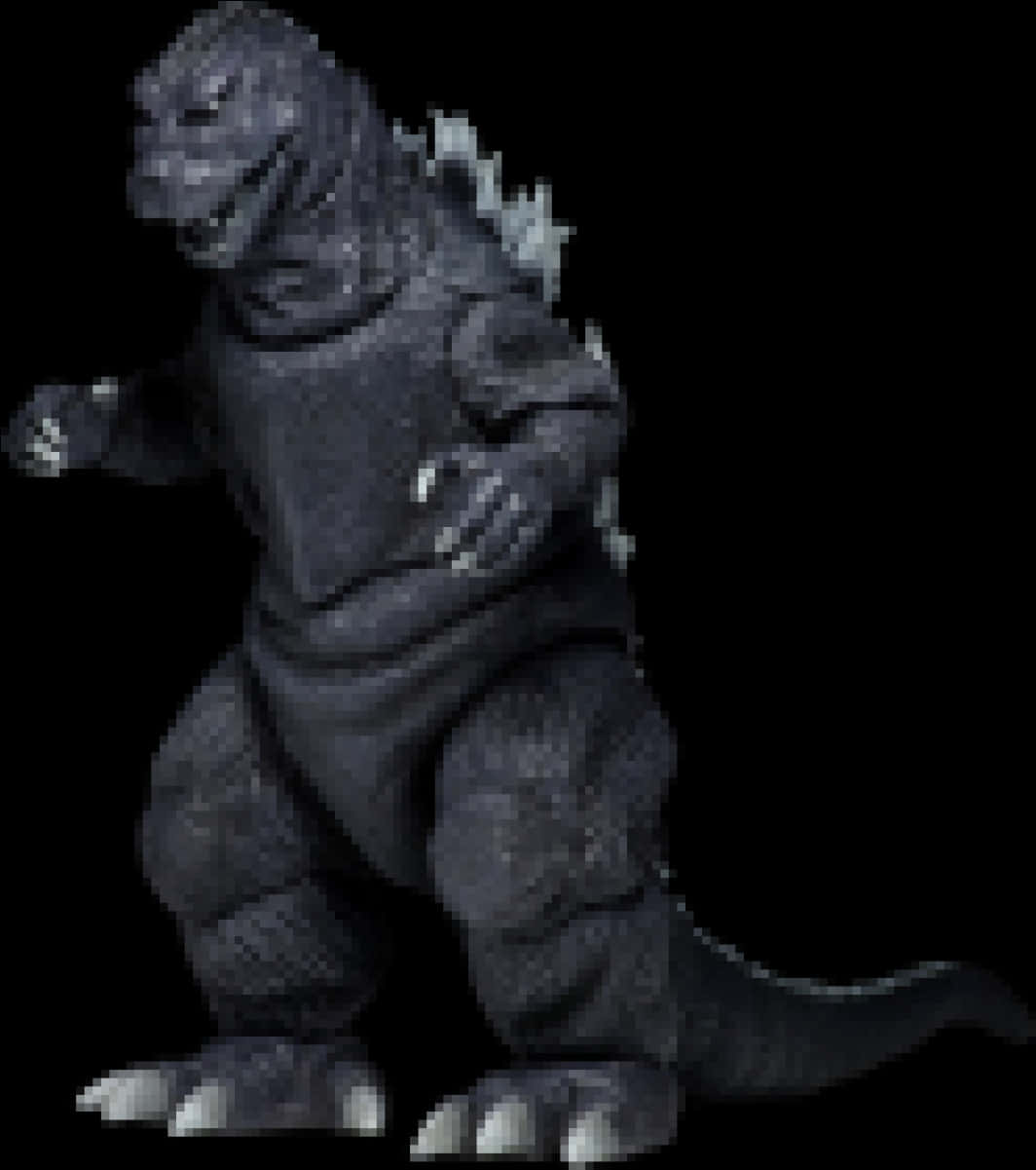 ピクセル化されたゴジラフィギュア 壁紙