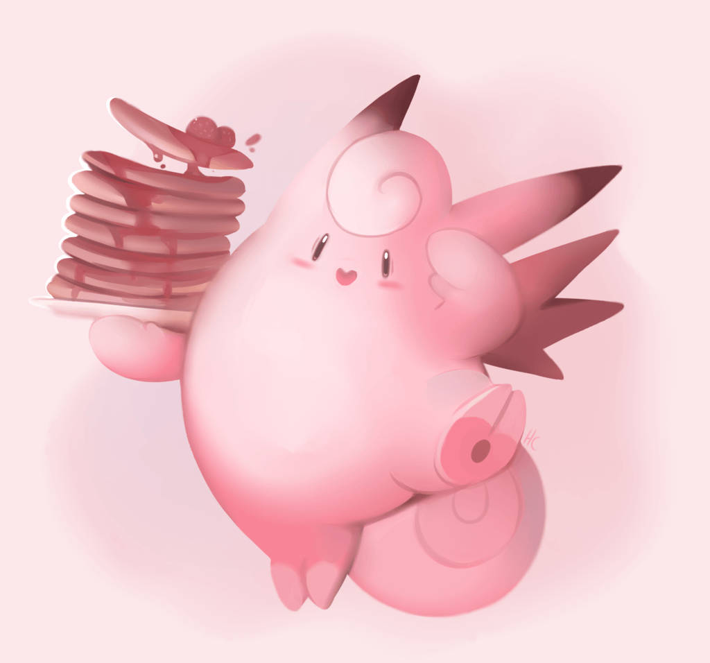 ピッピの進化とパンケーキ 壁紙