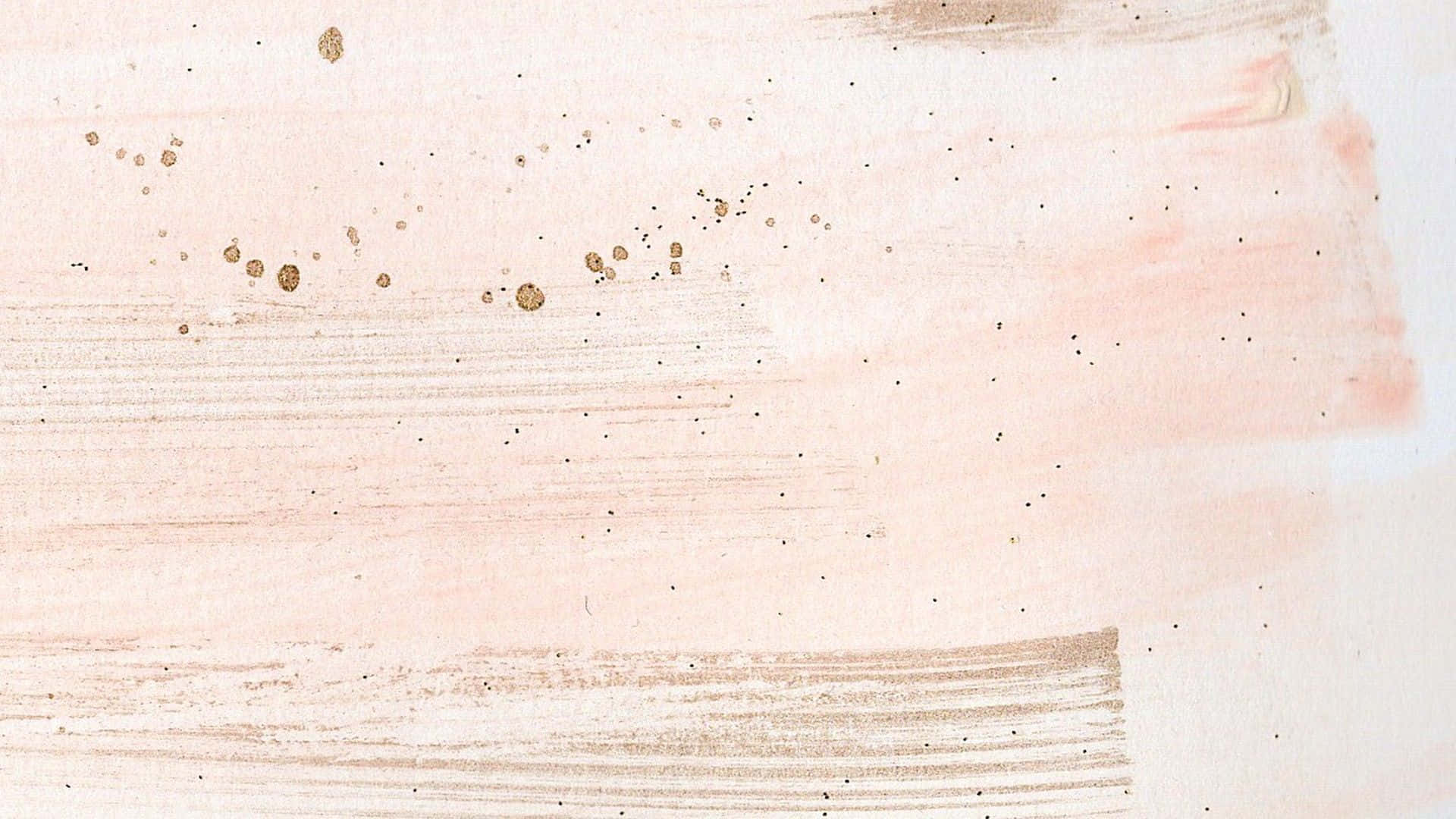 ピンクとゴールドの背景の絵画 壁紙