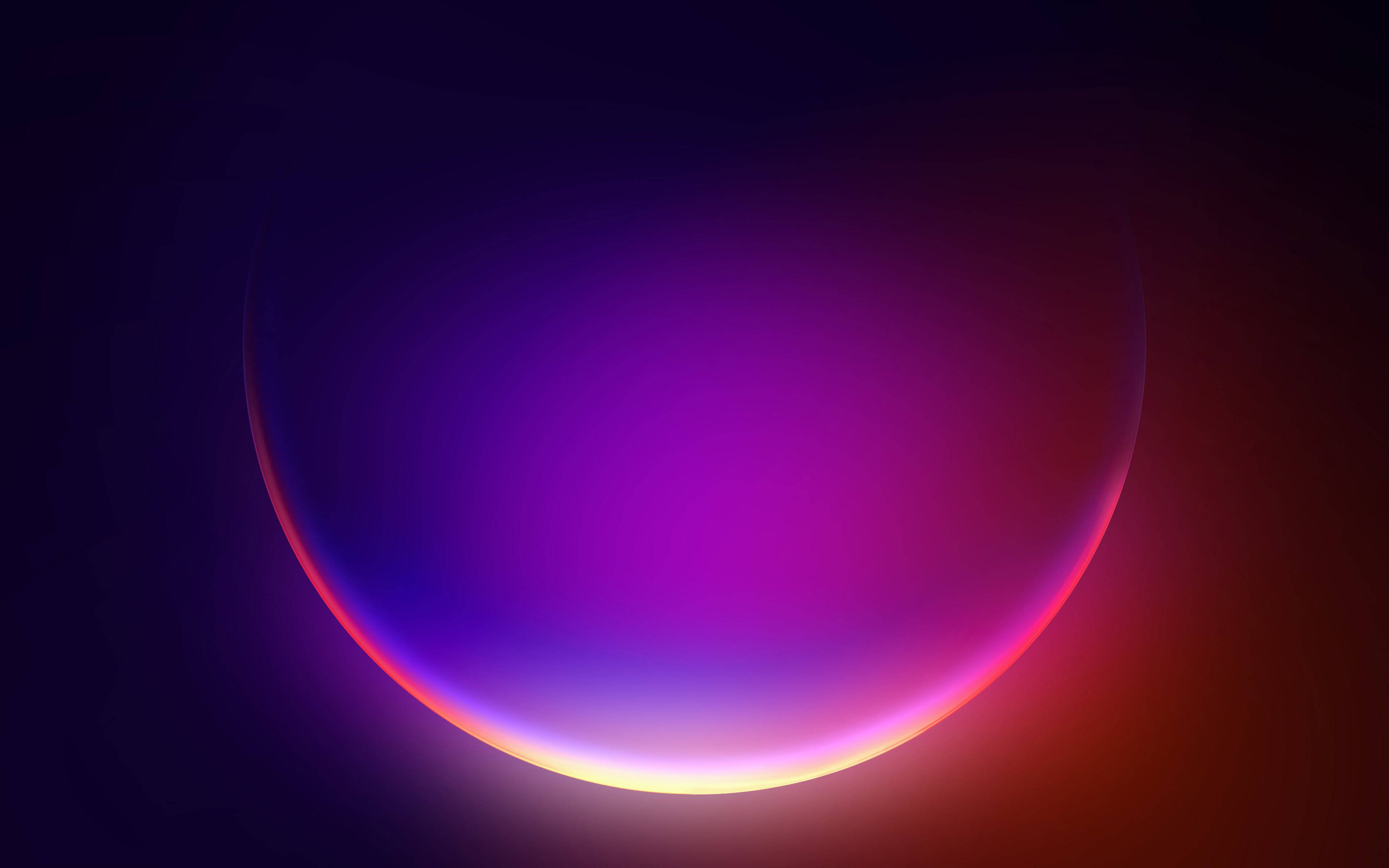 ピンクとパープルのミニマルな球体の背景 壁紙