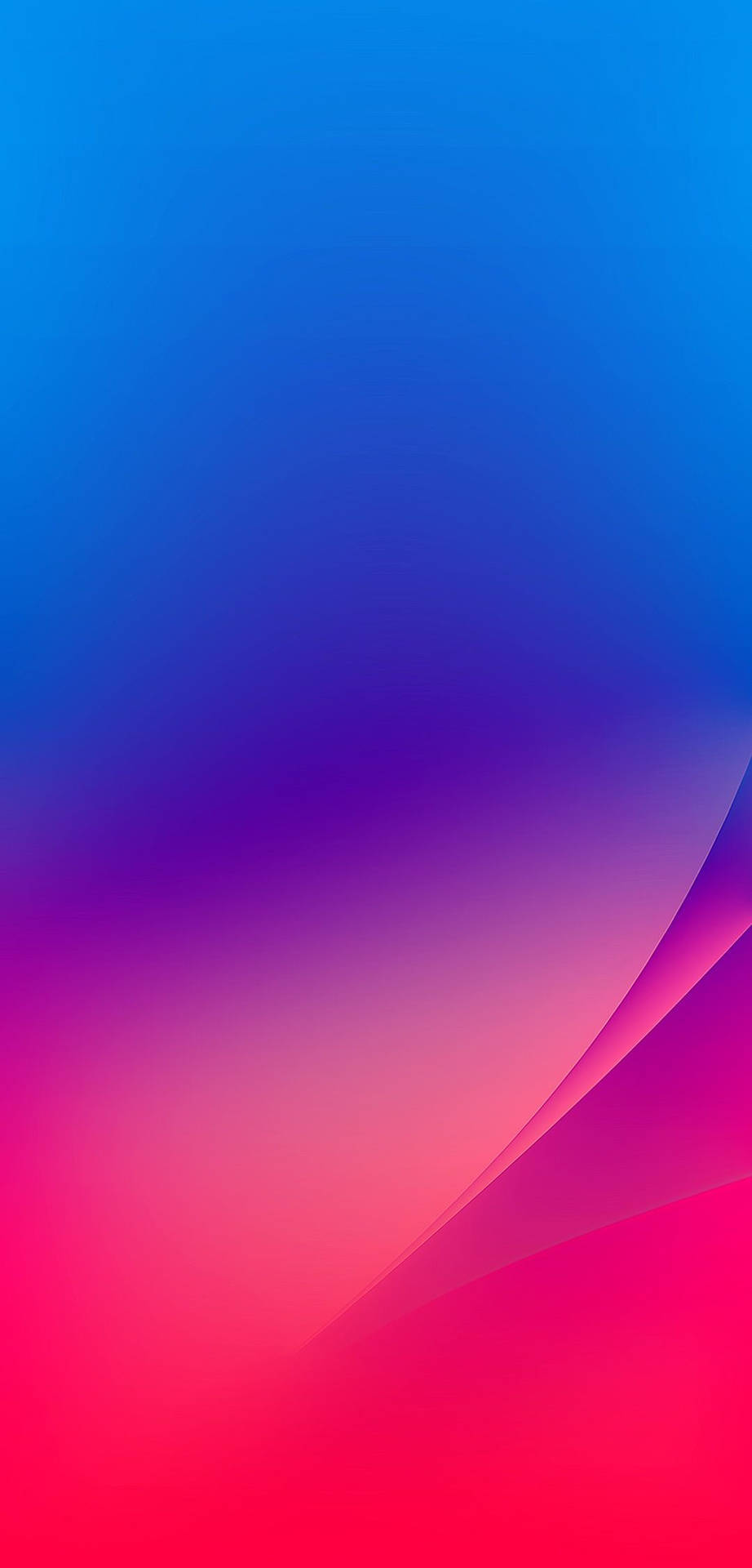 ピンクとブルーのiPhone XR シグネチャー 壁紙