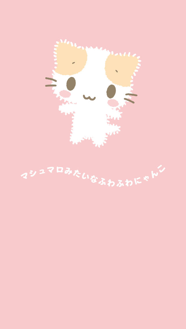 ピンクのかわいいマシュマロ 壁紙