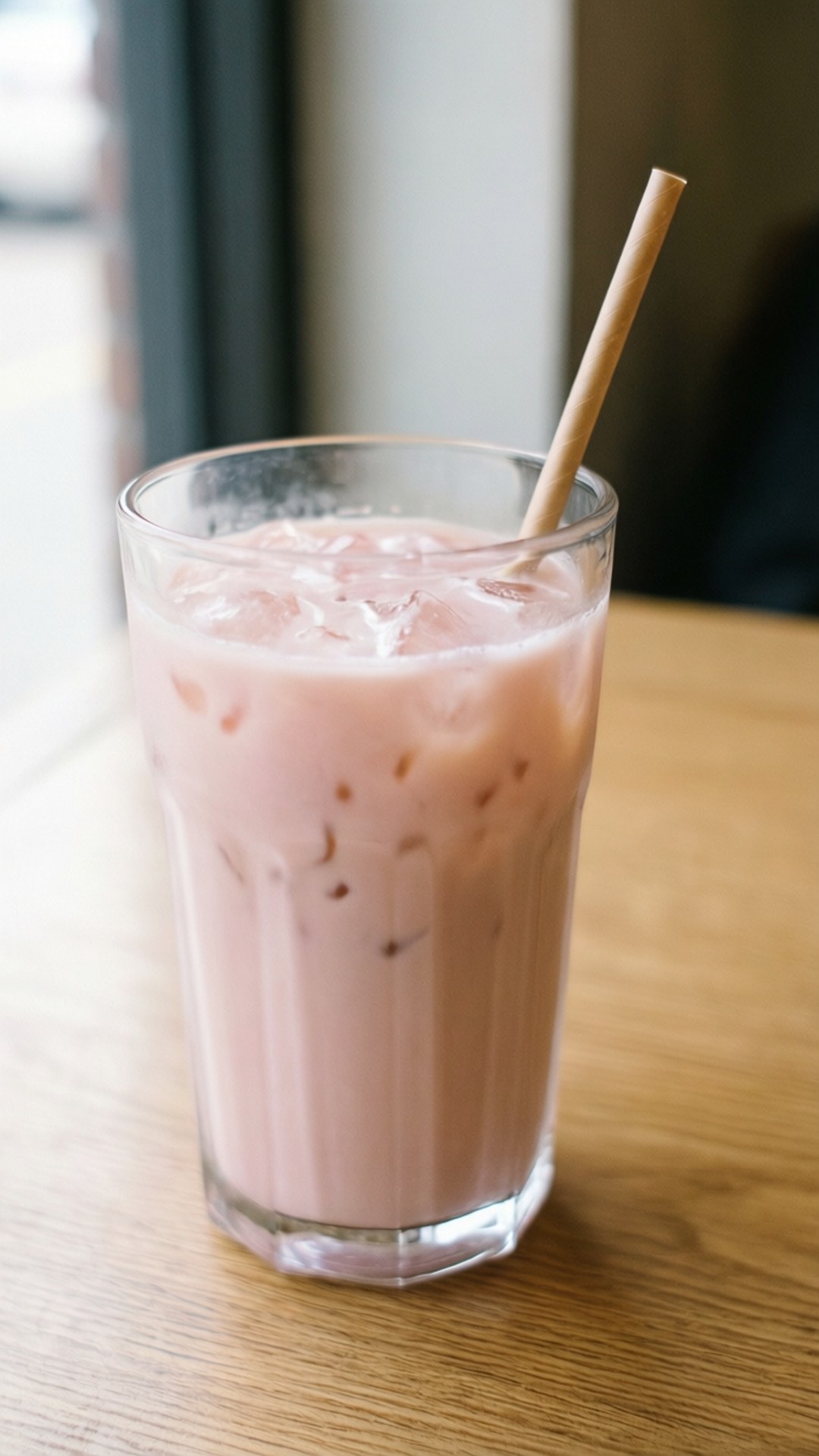ピンクのアイスコーヒー 壁紙