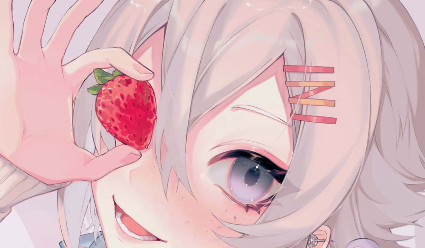 ピンクのアニメ風美しい画像 壁紙