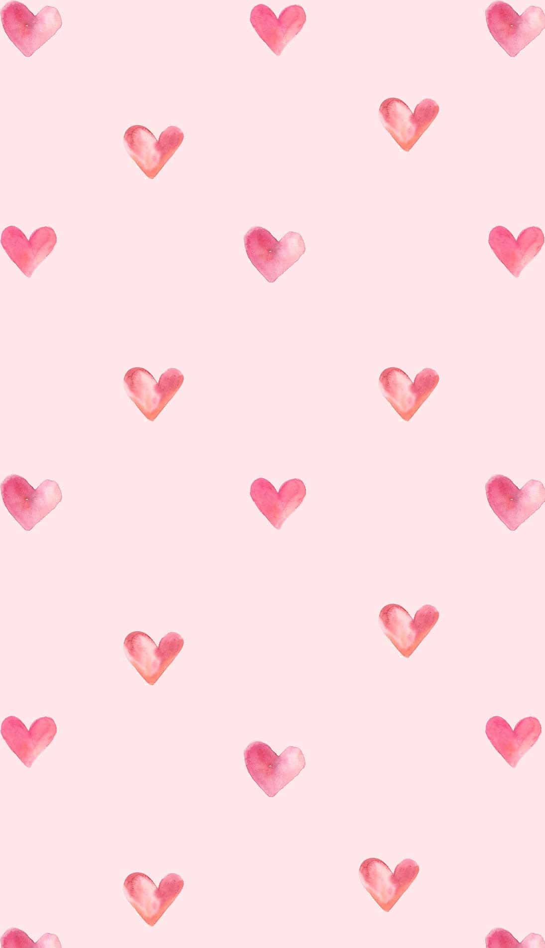 ピンクのハートがかわいいバレンタイン背景 壁紙