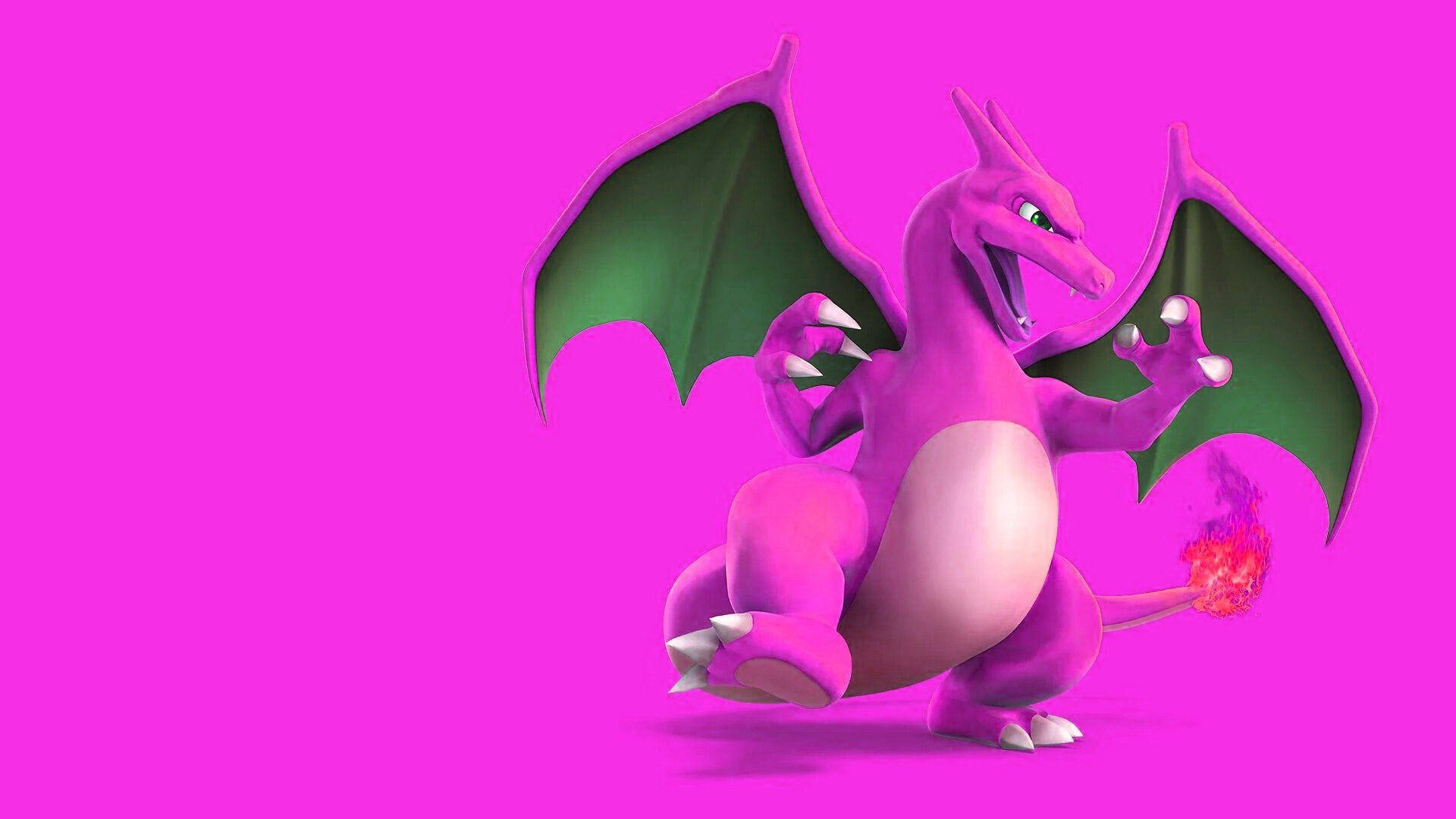 ピンクのリザードン クールなポケモン 壁紙