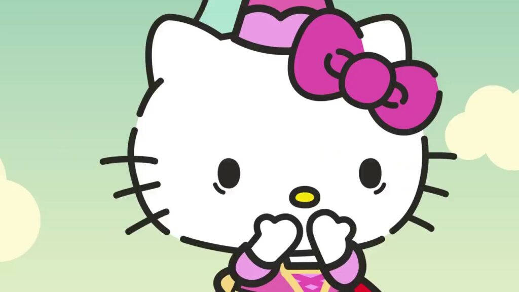ピンクの帽子をかぶったハローキティのプロフィール画像