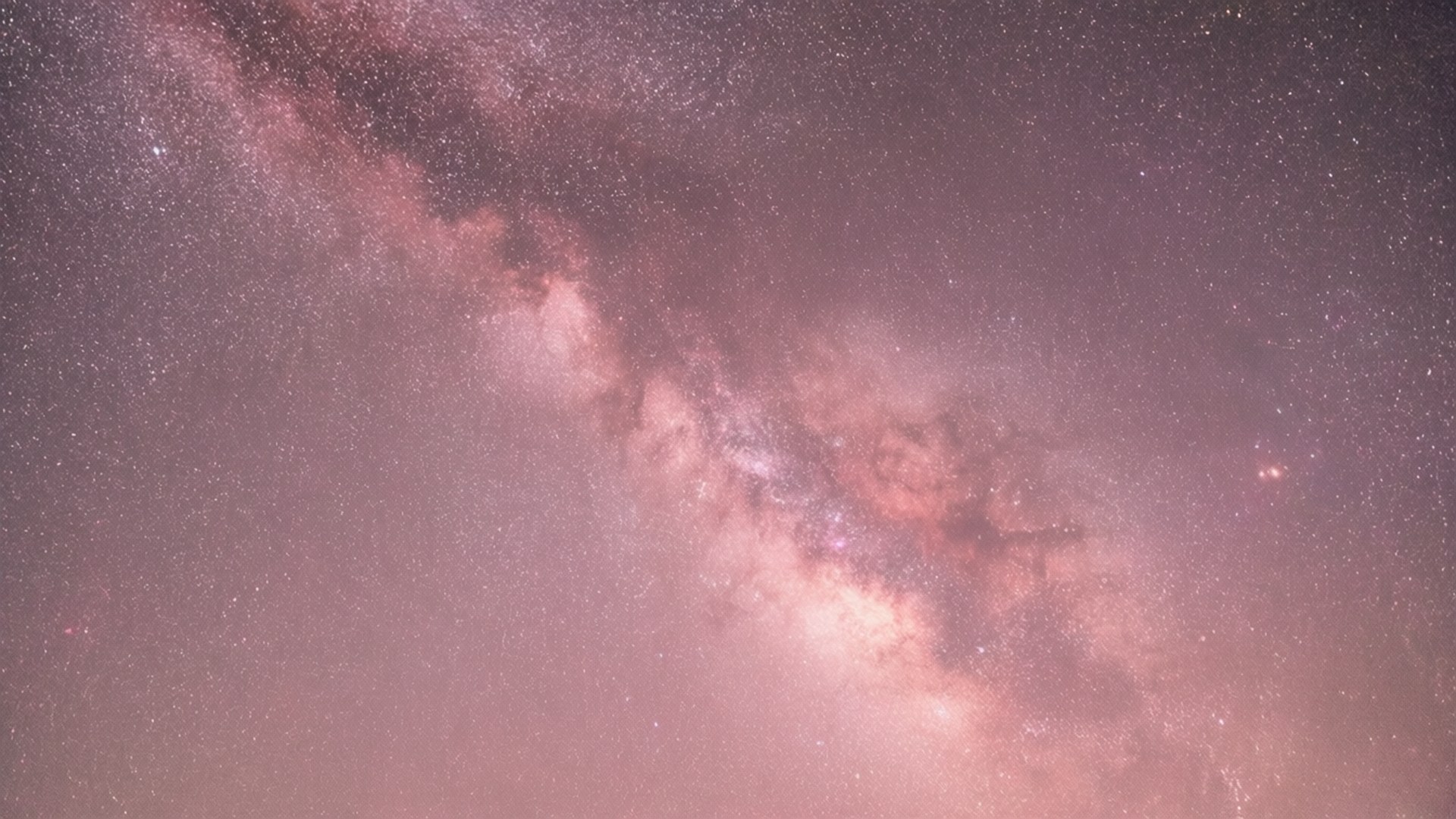 ピンクの星空 壁紙