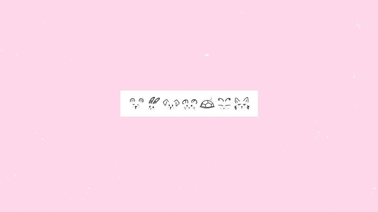 ピンクの背景に白い背景 壁紙