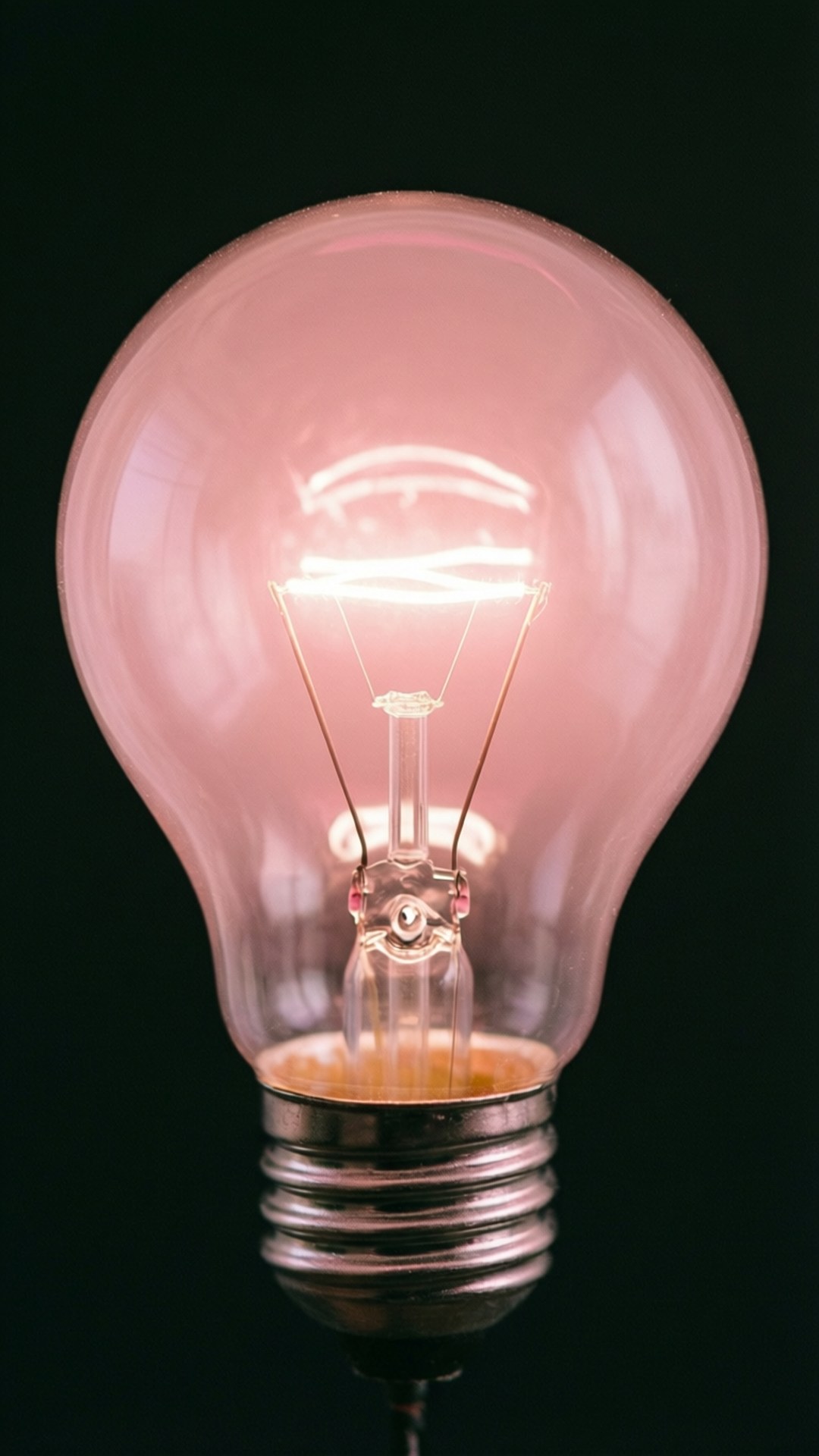 ピンクの電球 壁紙