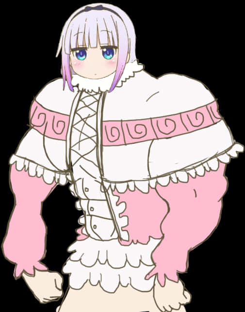 ピンクドレスのアニメキャラクター 壁紙