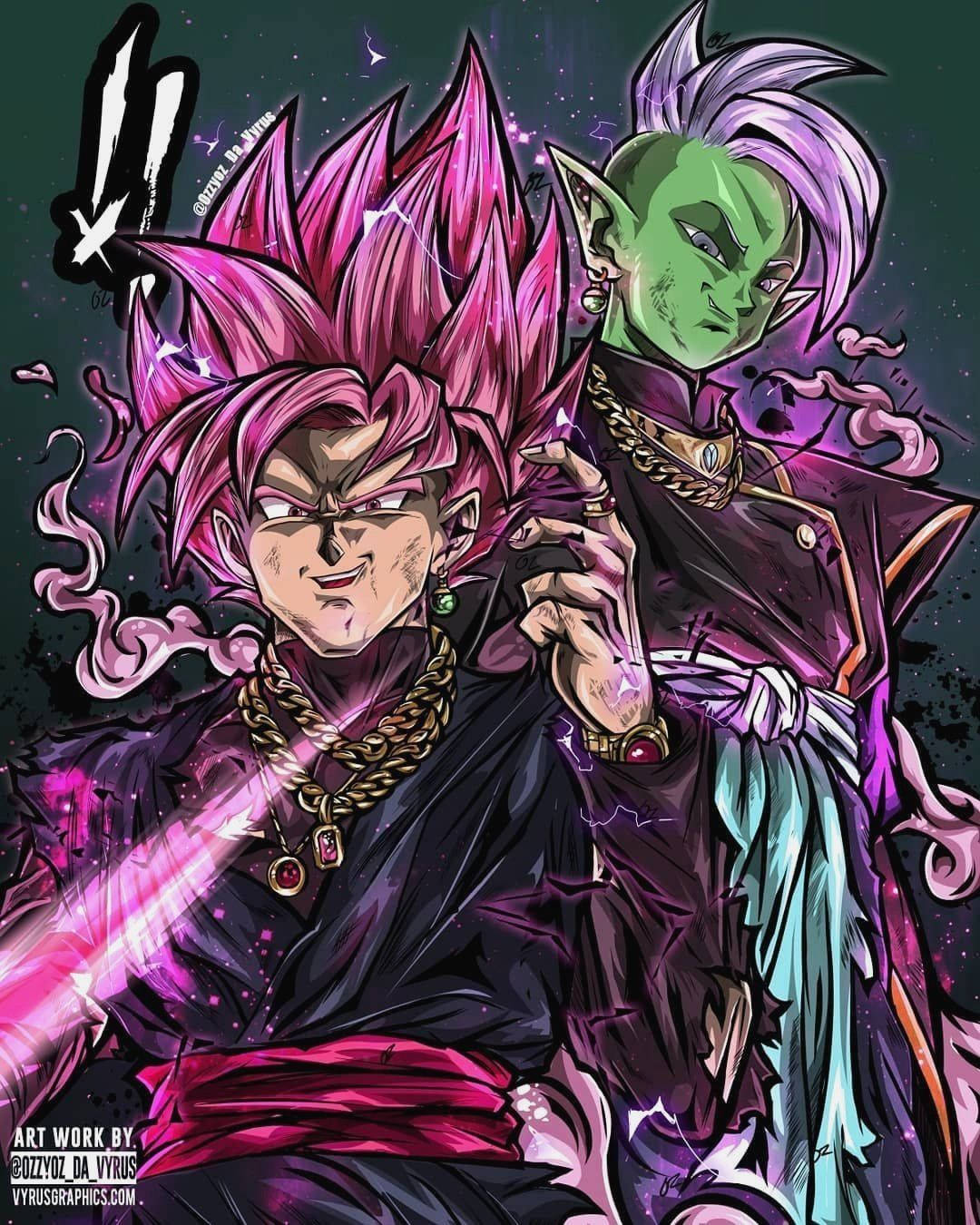 ファンアート ゴクウブラック iPhone 壁紙