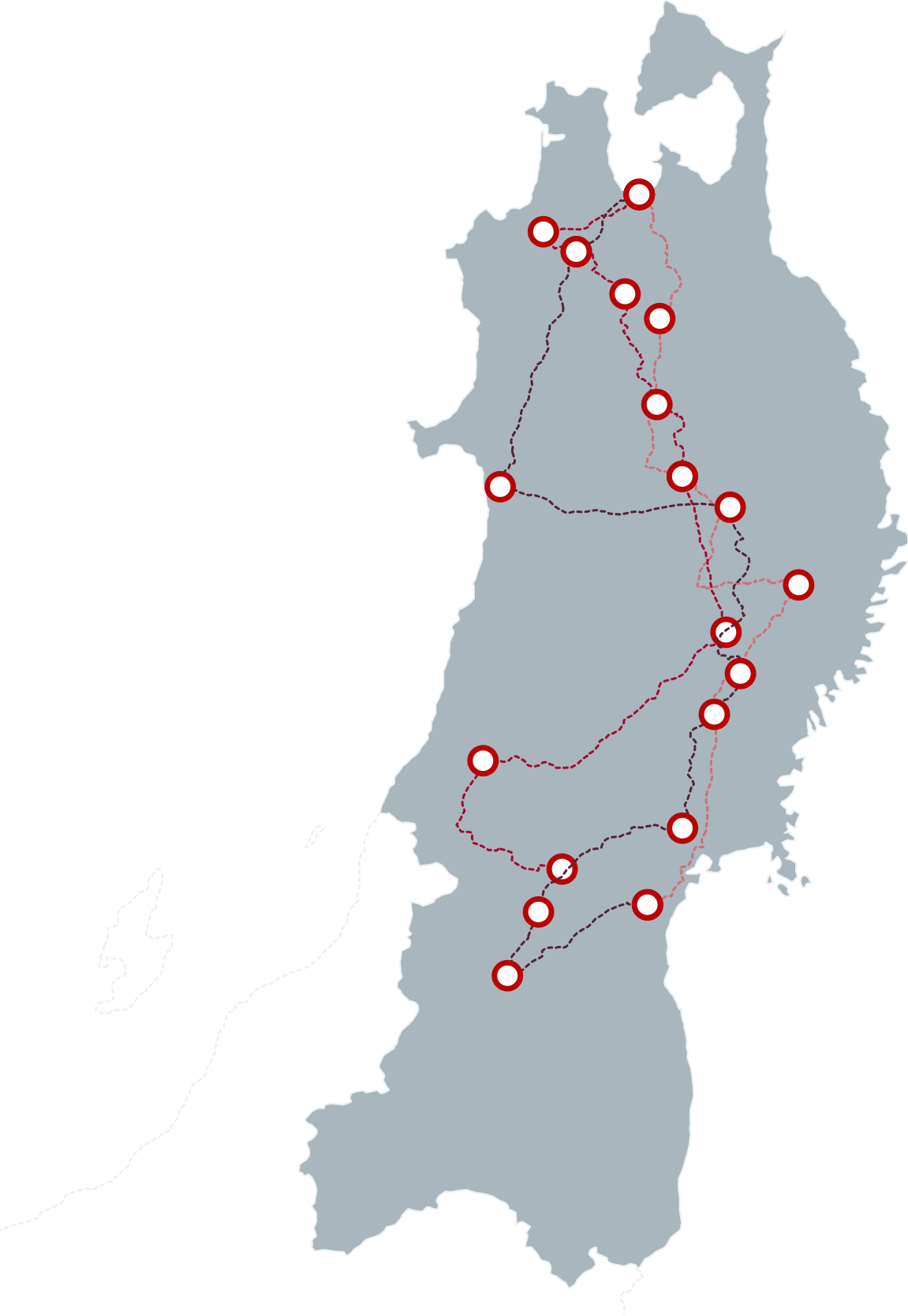フィンランド旅行ルートマップ 壁紙