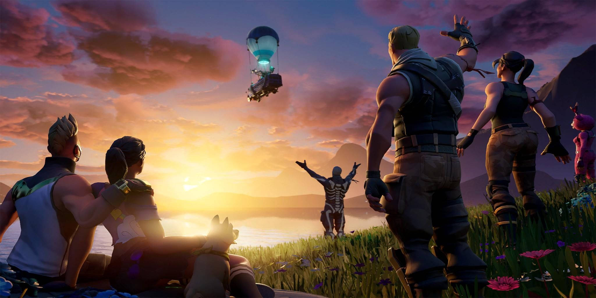 フォートナイト チャプター2 シーズン6 フィールド上空を飛行 壁紙